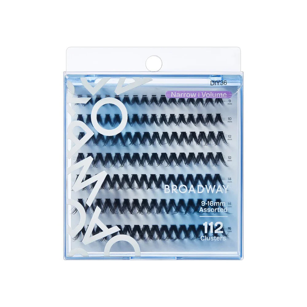 Broadway Narrow Volume Lashes – DIY Customizable Extensions (70–140 pcs) – DIY36 - Elevate Styles