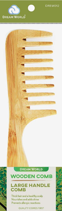 Thumbnail for Dream World Wooden Comb Large Handle Comb - Elevate Styles