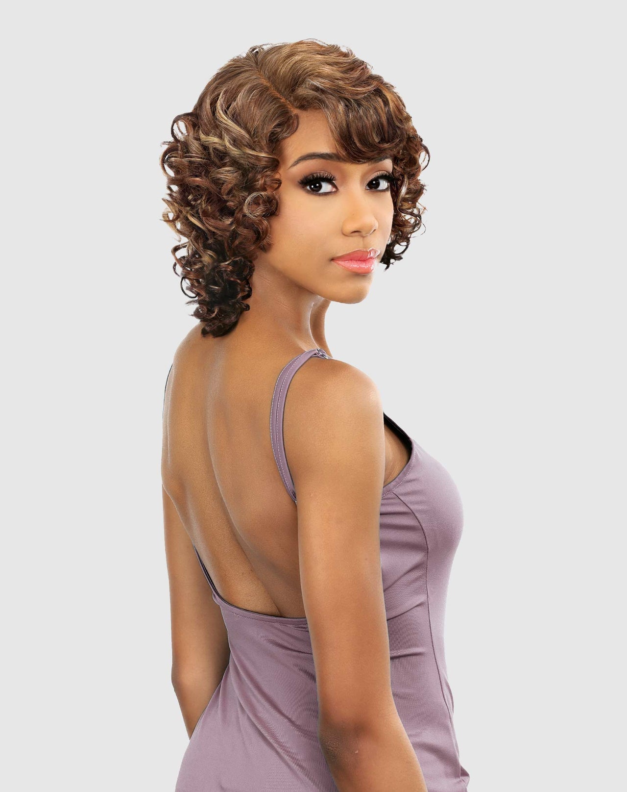 Vanessa Party Lace Y-Part Wig Raven