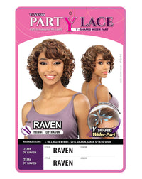 Thumbnail for Vanessa Party Lace Y-Part Wig Raven