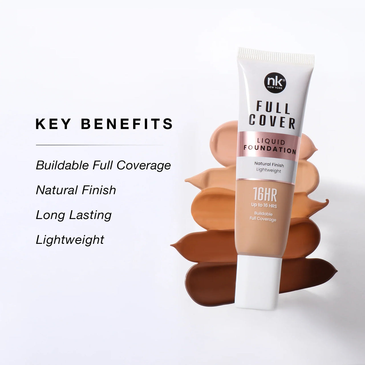 NK New York Full Cover Liquid Foundation FFFC01-14