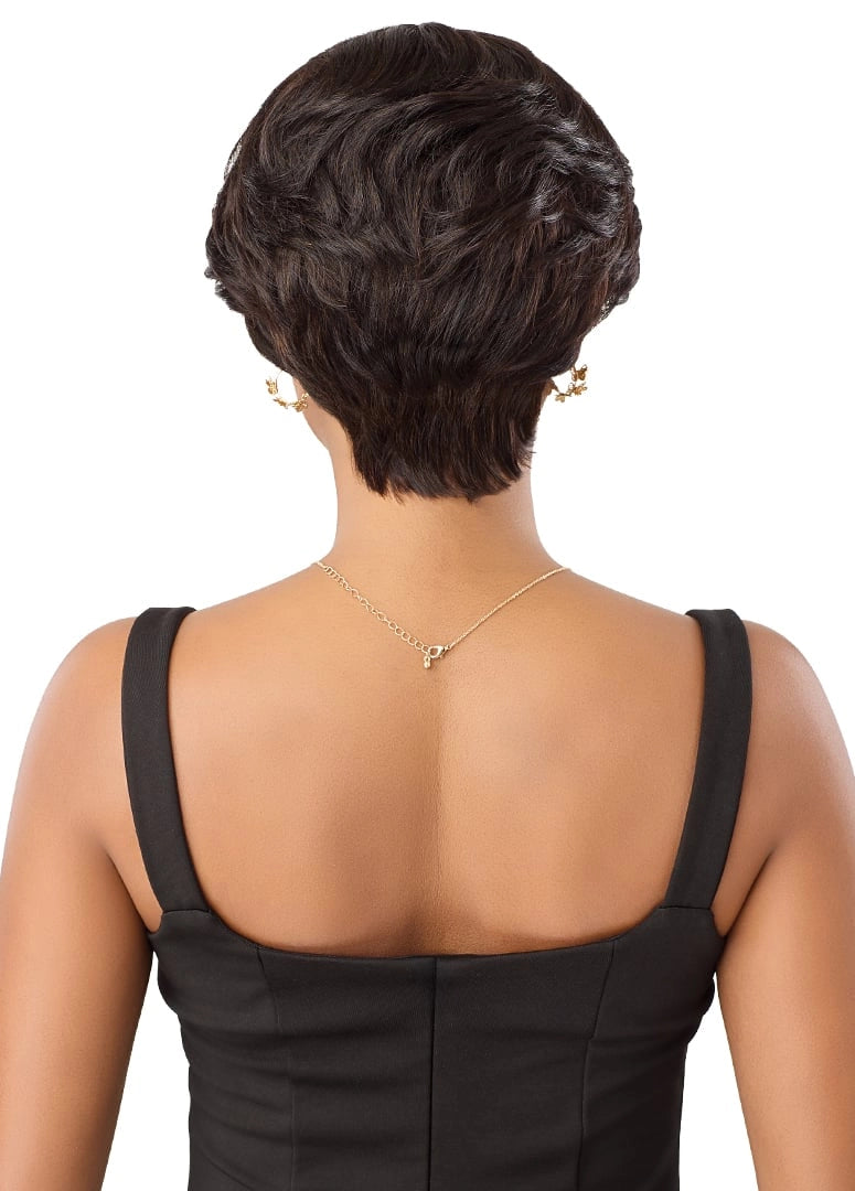 Outre Fab&Fly™ Gray Glamour 100% Unprocessed Human Hair Wig HH Terry QHFTER - Elevate Styles