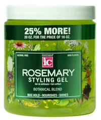 Thumbnail for Fantasia IC High Potency Rosemary Styling Gel – Max Hold & Shine (20 oz.) - Elevate Styles