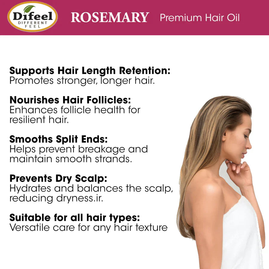 Difeel Rosemary Premium Hair Oil 2.5z - Elevate Styles