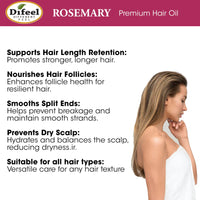 Thumbnail for Difeel Rosemary Premium Hair Oil 2.5z - Elevate Styles