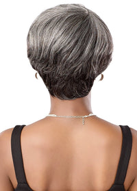 Thumbnail for Outre Fab&Fly™ Gray Glamour 100% Unprocessed Human Hair Wig HH Galina QHFGGAL