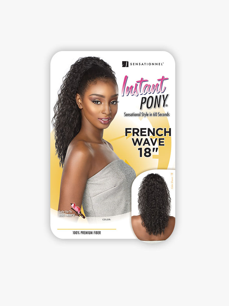 Sensationnel Instant Pony French Wave 18" ** LAST CALL - Elevate Styles