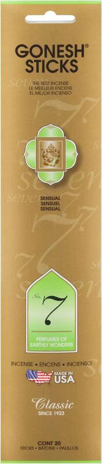 Thumbnail for Gonesh Sticks Incense No 7 Perfumes of Earthly Wonders Sensual 20 Sticks - Elevate Styles