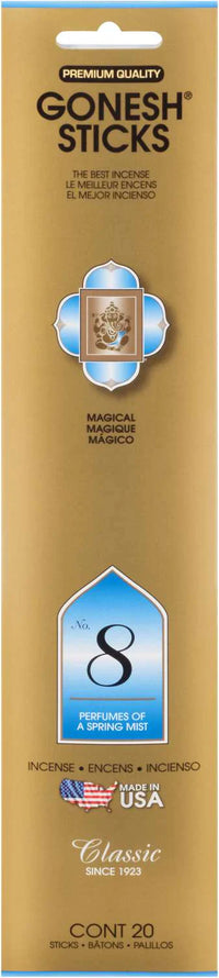 Thumbnail for Gonesh Classic Incense Sticks No. 8 – Spring Mist Magical Scent (20 Pack) - Elevate Styles