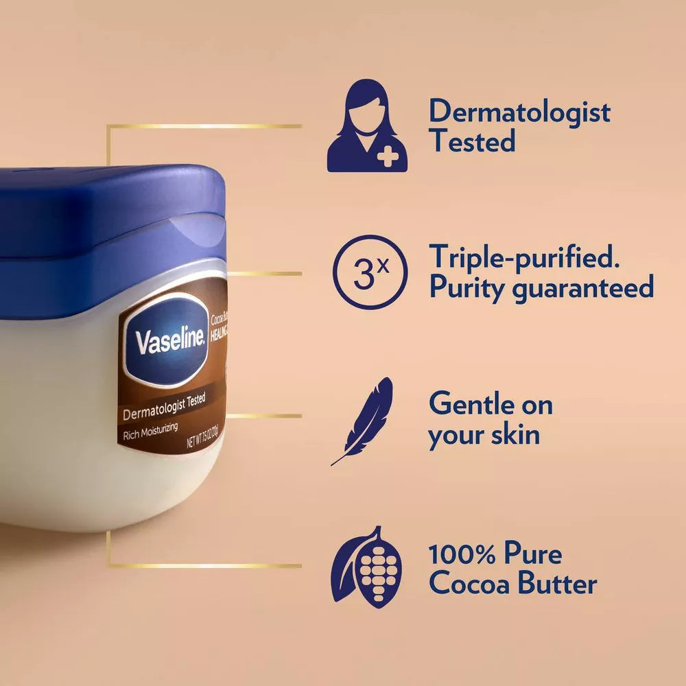 Vaseline Cocoa Butter Healing Jelly 13oz - Elevate Styles