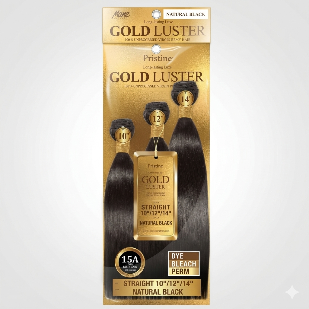 Mane Concept 15A Gold Luster Straight 100% Unprocessed Human Hair Multi-Bundle Pack - Elevate Styles