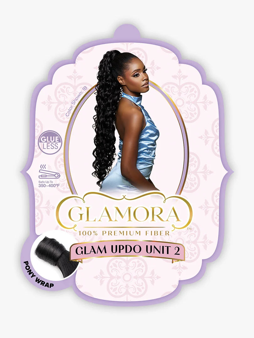Sensationnel Glamora Long Braid Drawstring Updo Glam Updo Unit 2 GMGU002