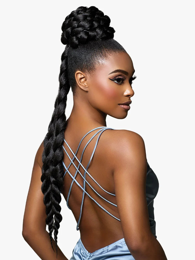 Sensationnel Glamora Long Braid Drawstring Updo Glam Updo Unit 3 GMGU003