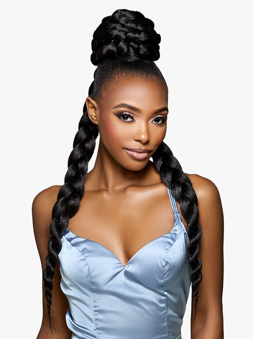 Sensationnel Glamora Long Braid Drawstring Updo Glam Updo Unit 3 GMGU003