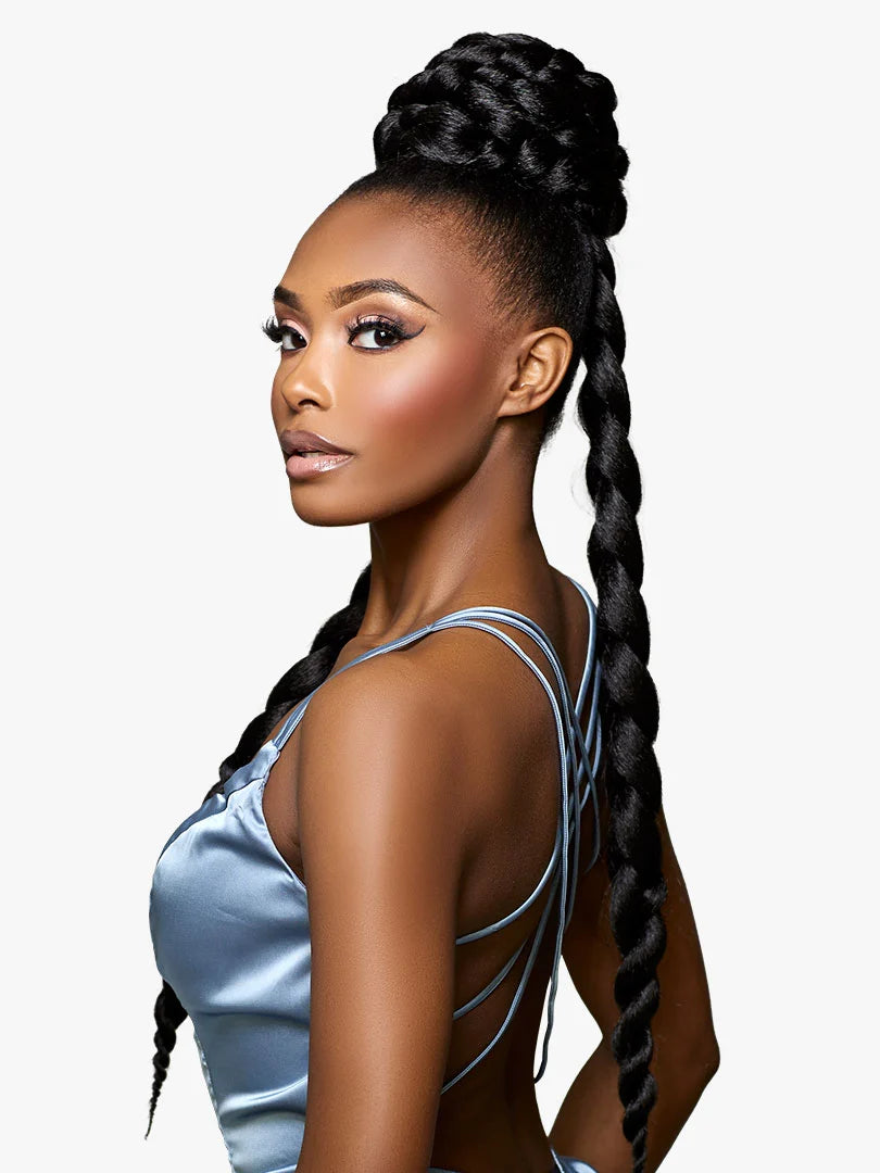 Sensationnel Glamora Long Braid Drawstring Updo Glam Updo Unit 3 GMGU003