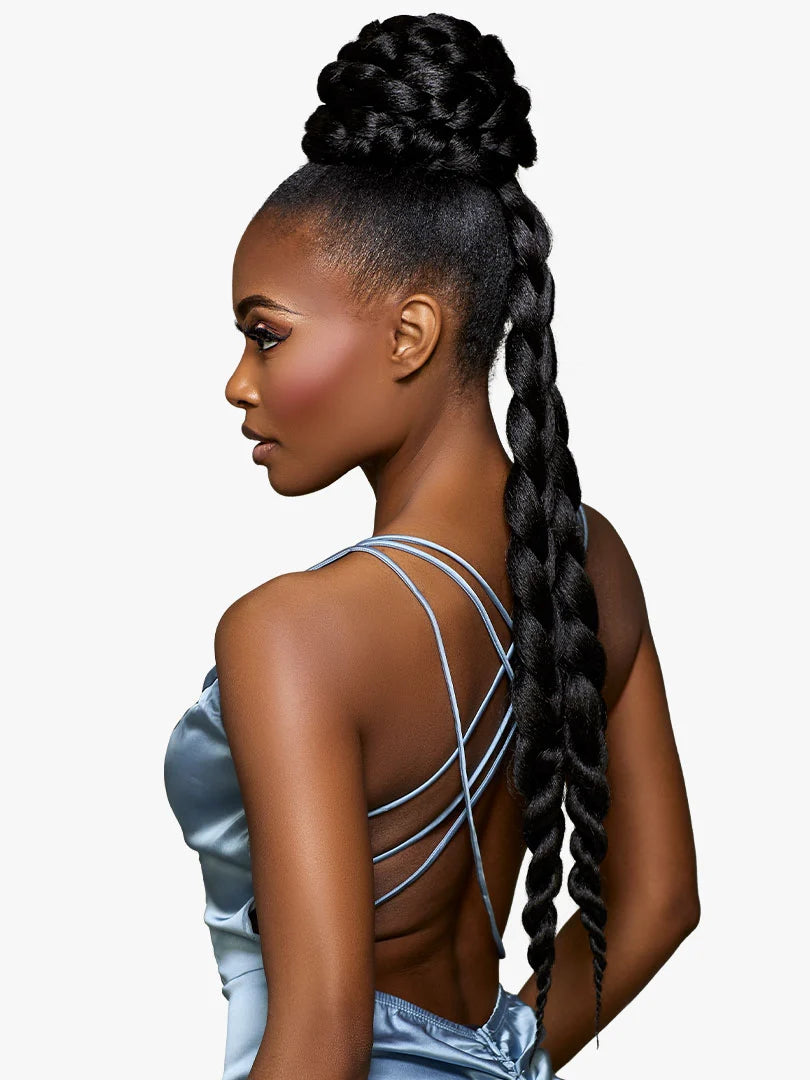 Sensationnel Glamora Long Braid Drawstring Updo Glam Updo Unit 3 GMGU003