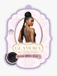 Thumbnail for Sensationnel Glamora Long Braid Drawstring Updo Glam Updo Unit 3 GMGU003