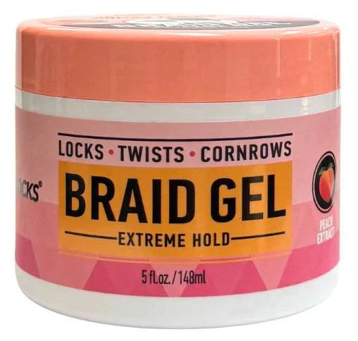 Braid Gel Extreme Hold Peach Extract 5 oz - Elevate Styles
