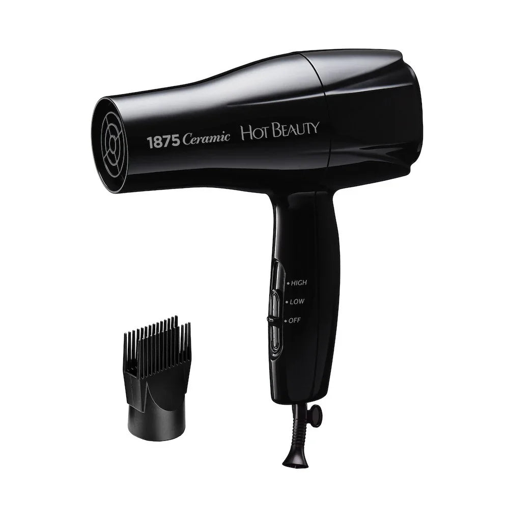 Hot Beauty Professional 1875 Ceramic Mid Size Hair Dryer
