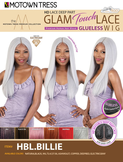 Motown Tress HD Lace Glam Touch Lace Front Wig HBL BILLIE - Elevate Styles
