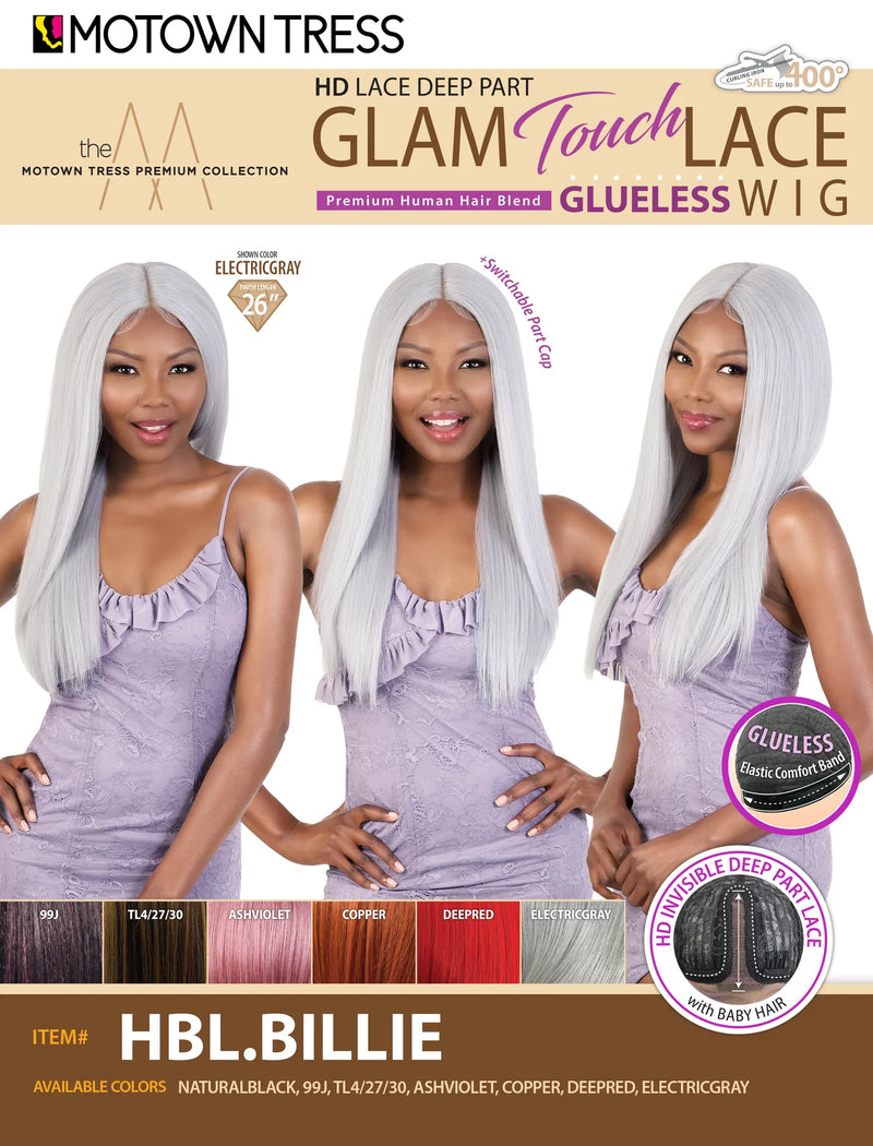 Motown Tress HD Lace Glam Touch Lace Front Wig HBL BILLIE - Elevate Styles