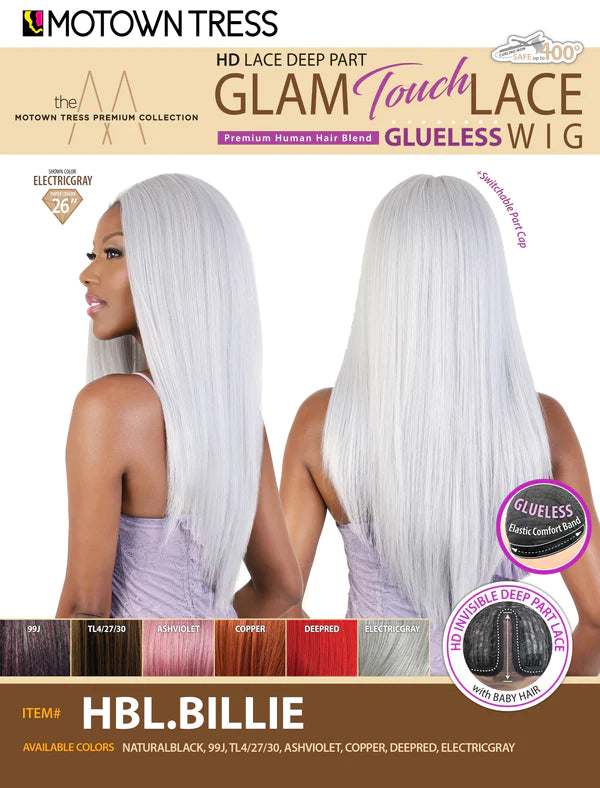 Motown Tress HD Lace Glam Touch Lace Front Wig HBL BILLIE - Elevate Styles