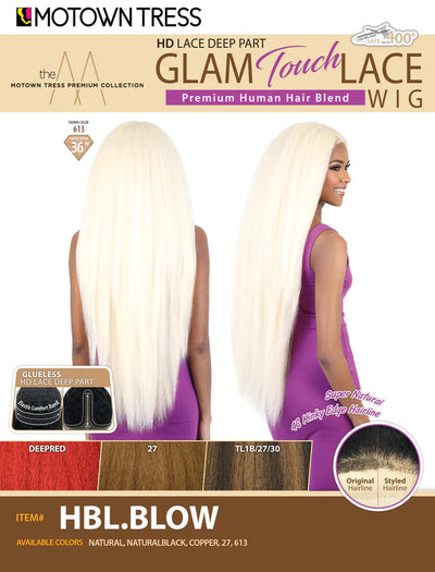 Motown Tress GlamTouch HD Lace Part Wig - HBL.BLOW - Elevate Styles
