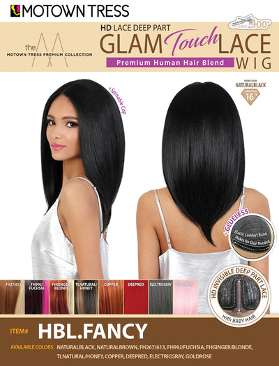 Motown Tress HD Human Blend Deep Part Lace Front Wig HBL.FANCY - Elevate Styles
