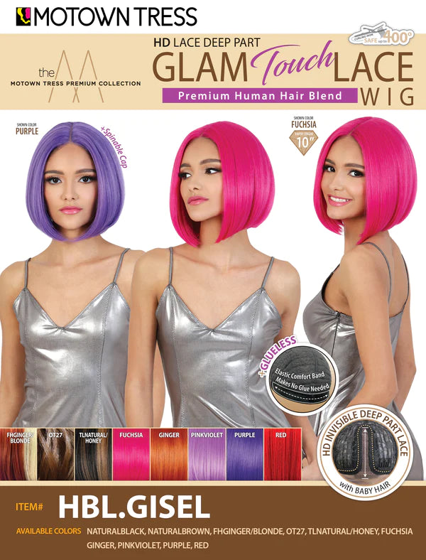 Motown Tress GlamTouch HD Lace Part Wig - HBL.GISEL - Elevate Styles