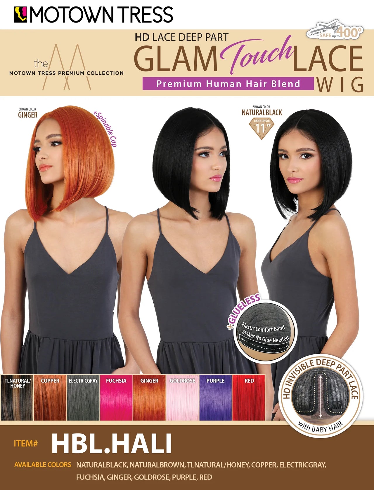Motown Tress GlamTouch HD Lace Part Wig - HBL.HALI - Elevate Styles