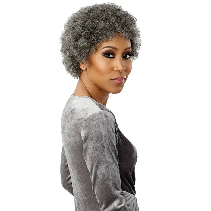 Sensationnel Empire Wig Salt & Pepper Human Hair Wig – Bliss - Elevate Styles