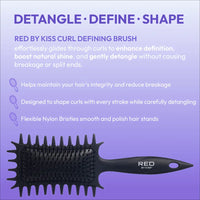 Thumbnail for RED by Kiss Curl-Art Styler Detangling & Curl Defining Brush (#HH252)
