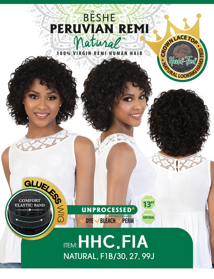 Beshe Peruvian Remi 100% Virgin Human Hair Wig HHC.FIA - Elevate Styles