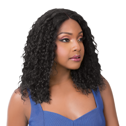 Nutique 100% Human Hair ILLUZE 13x4 Plus Lace Front Wig WW Bohemian 18" - Elevate Styles