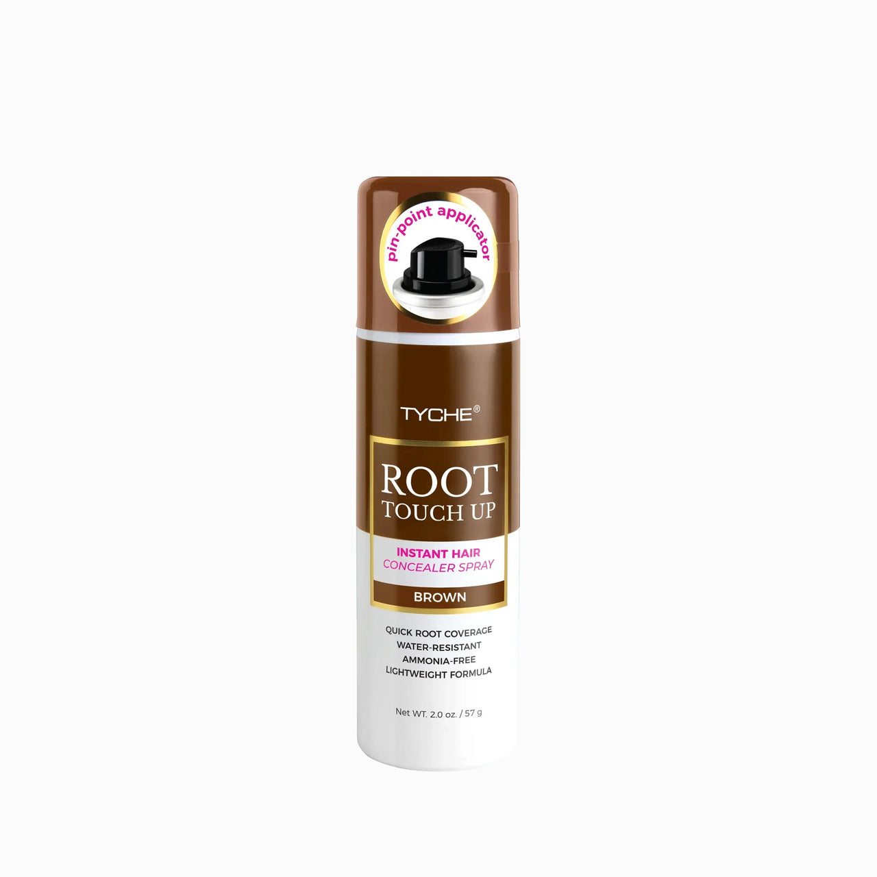 Tyche Root Touch Up Spray – Brown – 2.0 oz - Elevate Styles