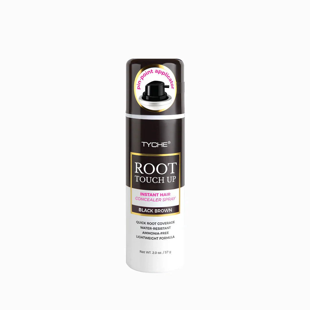 Tyche Root Touch Up Spray – Black Brown – 2.0 oz - Elevate Styles