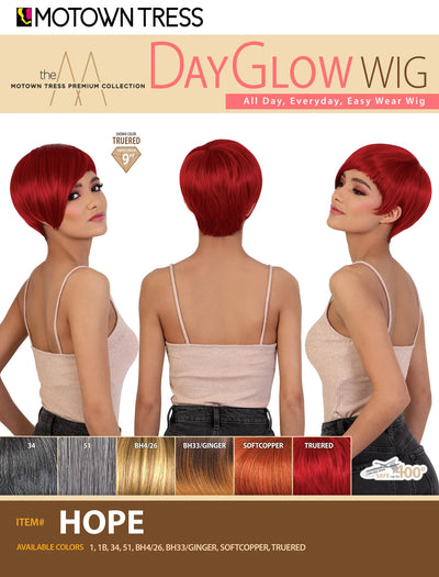 Motown Tress Premium Collection DayGlow Wig - HOPE - Elevate Styles
