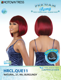 Thumbnail for Motown Tress Persian Remi 100% Virgin Human Hair Wig HRCL QUE11 - Elevate Styles