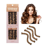 Thumbnail for Red by Kiss Satin Pattern Flexi Rods – Leopard Print (4 Count) - Elevate Styles