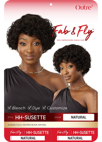 Thumbnail for Outre Fab&Fly™ 100% Unprocessed Human Hair Wig HH Susette QHFSUS - Elevate Styles