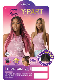 Thumbnail for Outre Perfect Hairline Swoop Series Y-Part Frontal Lace Front Wig Y-Part 202 QLPHLSSYP202 - Elevate Styles