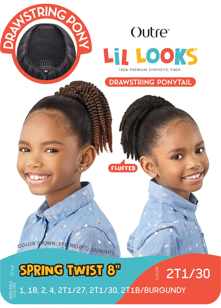 Drawstring Pony Outre Lil Looks Drawstring Pony Spring Twist 8 - Elevate Styles