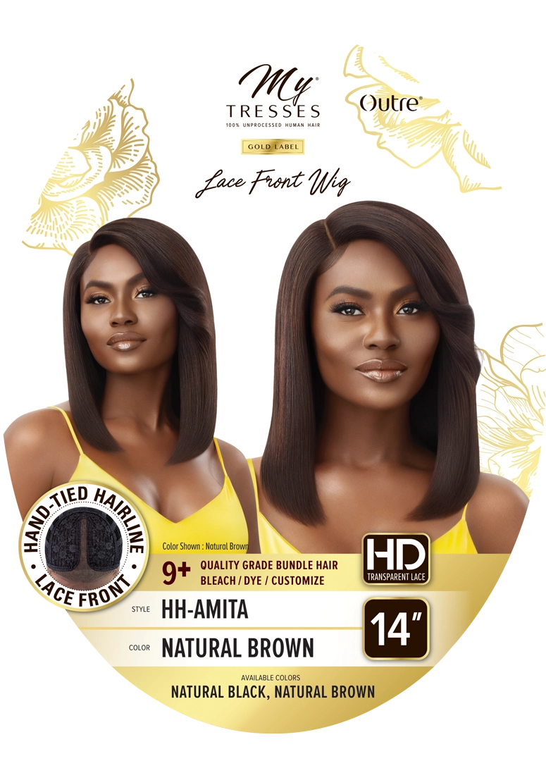 Outre 100% Human Hair MyTresses Gold Label Lace Front Wig HH Amita - Elevate Styles