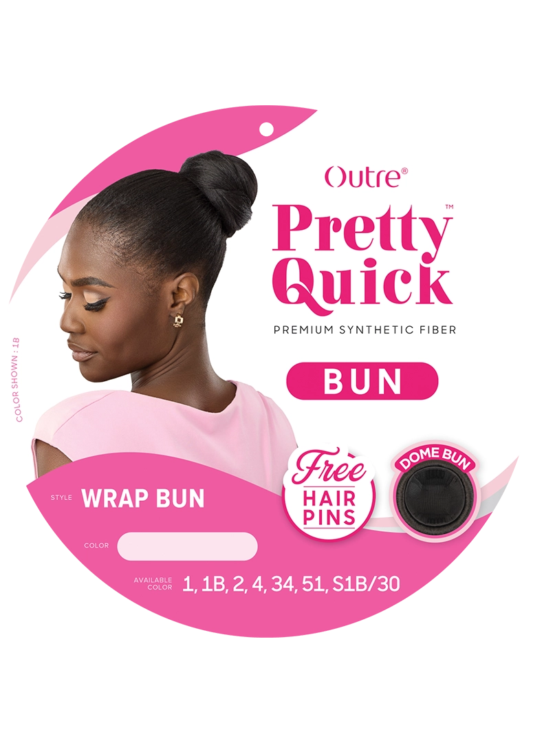 Outre Premium Synthetic Pretty Quick Bun Wrap Bun PQBUWRB - Elevate Styles