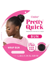 Thumbnail for Outre Premium Synthetic Pretty Quick Bun Wrap Bun PQBUWRB - Elevate Styles