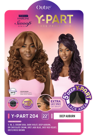 Thumbnail for Outre Perfect Hairline Swoop Series Y-Part Frontal Lace Front Wig Y-Part 204 QLPHLSSYP204 - Elevate Styles