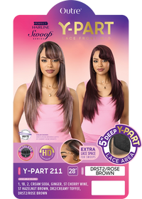 Thumbnail for Outre Perfect Hairline Swoop Series Y-Part Frontal Lace Front Wig Y-Part 211 QLPHLSSYP211 - Elevate Styles