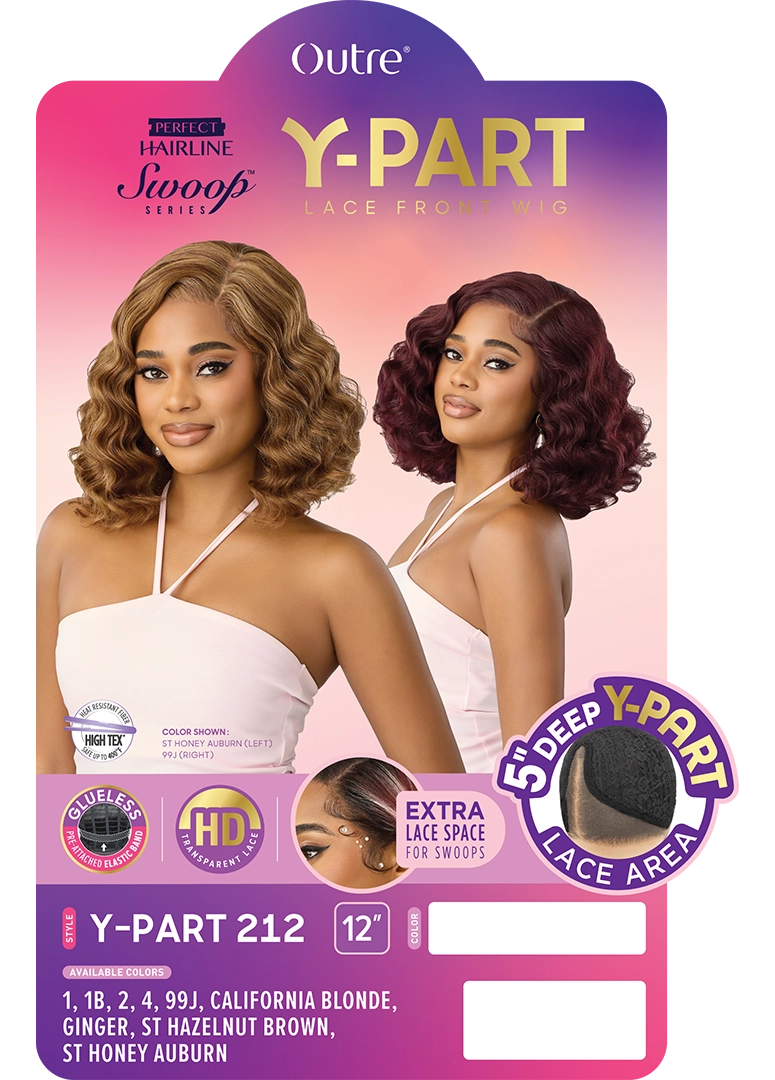 Outre Perfect Hairline Swoop Series Y-Part Frontal Lace Front Wig Y-Part 212 QLPHLSSYP212 - Elevate Styles