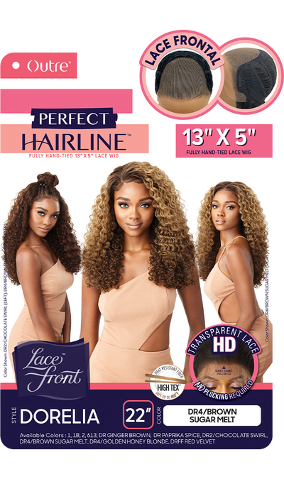 Outre Perfect Hairline 13"x 4"  HD Transparent Lace Front Wig Dorelia - Elevate Styles
