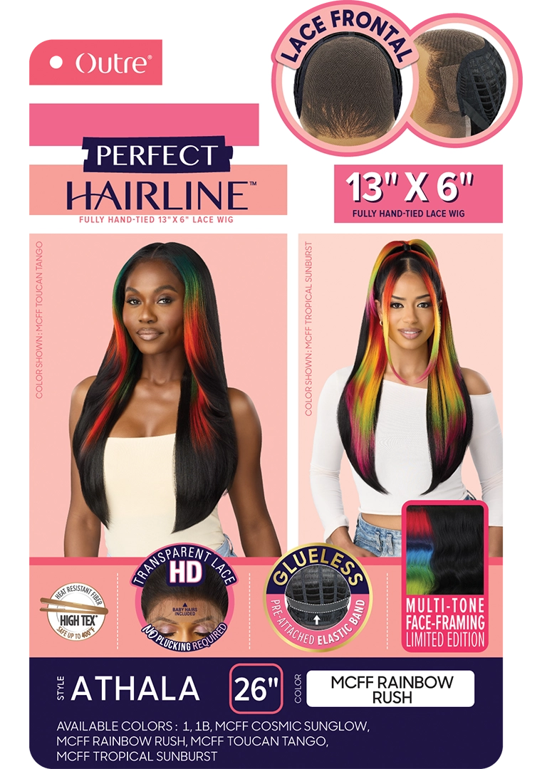 Outre Perfect Hairline 360 Frontal Lace 13"x 6" HD Transparent Lace Front Wig Athala QLPHLATH - Elevate Styles